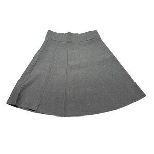 Ann Taylor Gray A-Line Skirt Size Medium Petite